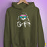 Pride Sloth Polysexual Flag Sunglasses Hoodie - Army